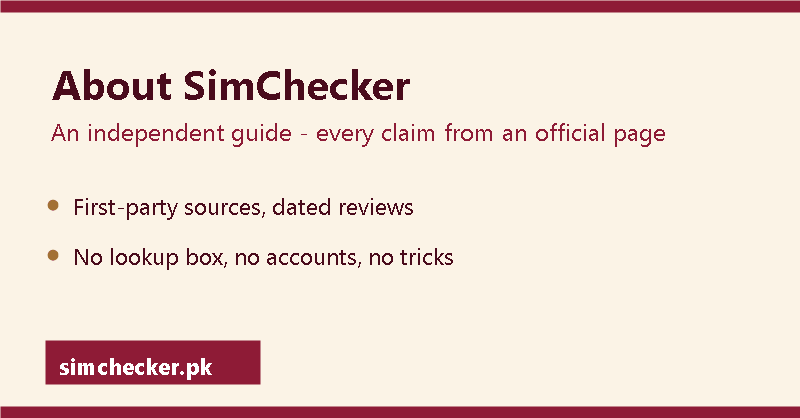 About simchecker.pk â an independent guide built on first-party sources, with no lookup box